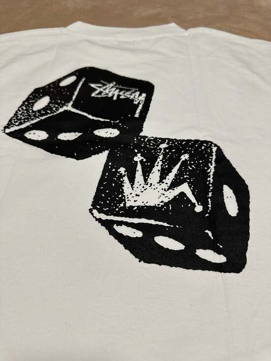 Stussy Other - Stussy Shakers Logo Dice Graphic T-Shirt White Size Medium